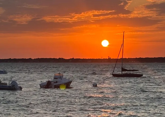 Vue Port, Arcachon, Piscine, Wifi アパート アルカション